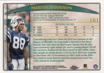 1998 Topps Chrome #161 Marvin Harrison Back