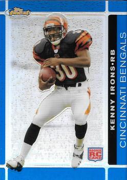 2007 Finest - Blue Refractors #115 Kenny Irons Front