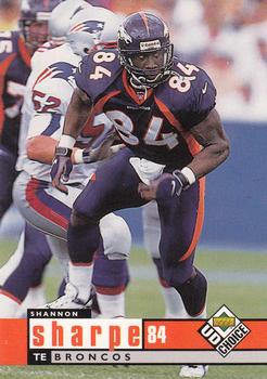 1998 UD Choice #57 Shannon Sharpe Front