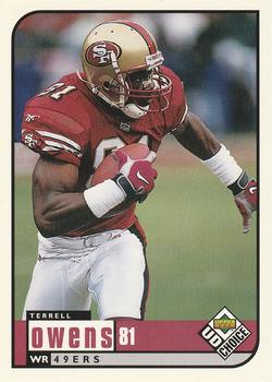 1998 UD Choice #160 Terrell Owens Front