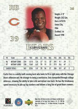 1998 UD Choice #260 Curtis Enis Back