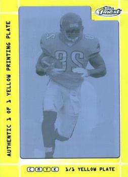 2007 Finest - Printing Plates Yellow #32 Fred Taylor Front