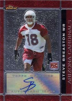2007 Finest - Rookie Autographs #140 Steve Breaston Front