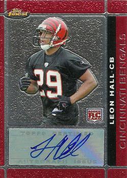 2007 Finest - Rookie Autographs #145 Leon Hall Front
