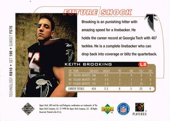 1998 Upper Deck UD3 #190 Keith Brooking Back