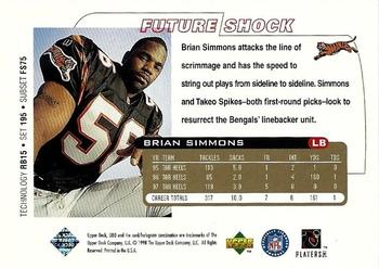 1998 Upper Deck UD3 #195 Brian Simmons Back