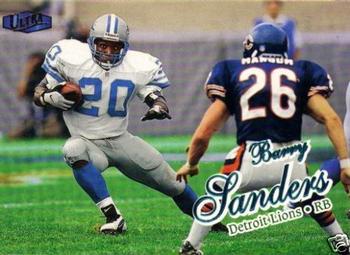 1998 Ultra #1 Barry Sanders Front