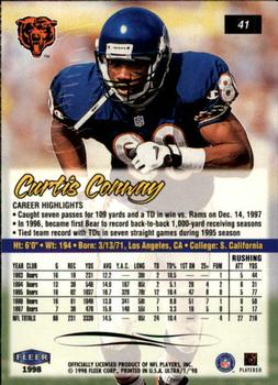 1998 Ultra #41 Curtis Conway Back