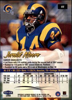 1998 Ultra #66 Jerald Moore Back