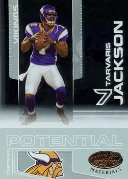 2007 Leaf Certified Materials - Certified Potential #CP-11 Tarvaris Jackson Front
