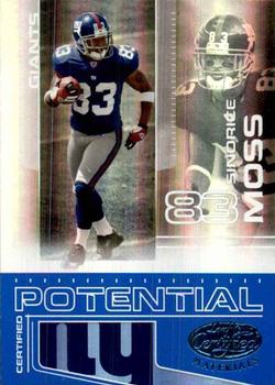 2007 Leaf Certified Materials - Certified Potential Blue #CP-10 Sinorice Moss Front