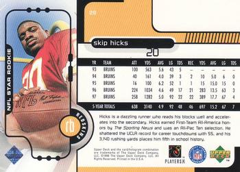 1998 Upper Deck #26 Skip Hicks Back
