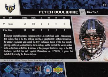 1998 Upper Deck #58 Peter Boulware Back