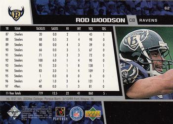 1998 Upper Deck #62 Rod Woodson Back