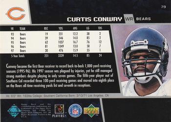 1998 Upper Deck #79 Curtis Conway Back