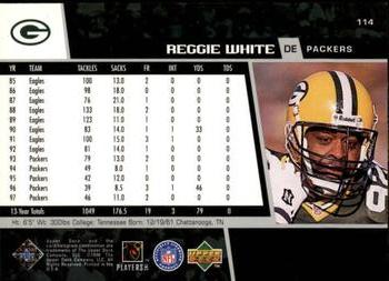 1998 Upper Deck #114 Reggie White Back
