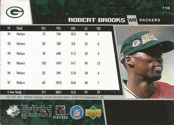 1998 Upper Deck #116 Robert Brooks Back