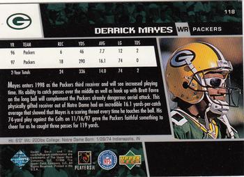 1998 Upper Deck #118 Derrick Mayes Back