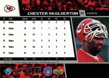 1998 Upper Deck #135 Chester McGlockton Back
