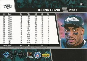 1998 Upper Deck #191 Irving Fryar Back