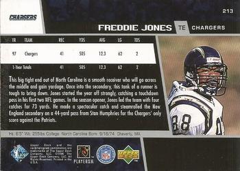 1998 Upper Deck #213 Freddie Jones Back