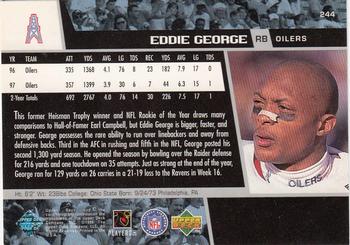1998 Upper Deck #244 Eddie George Back