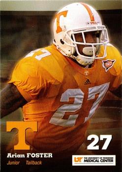 2007 University of Tennessee Medical Center Tennessee Volunteers #NNO Arian Foster Front