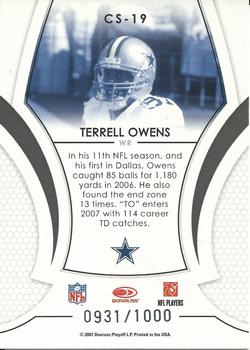 2007 Leaf Certified Materials - Certified Skills #CS-19 Terrell Owens Back