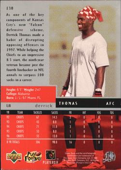 1998 Upper Deck Black Diamond #130 Derrick Thomas Back