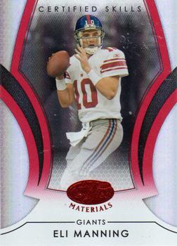 2007 Leaf Certified Materials - Certified Skills Red #CS-4 Eli Manning Front