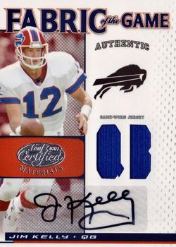 2007 Leaf Certified Materials - Fabric of the Game Autographs Position #FOG-122 Jim Kelly Front