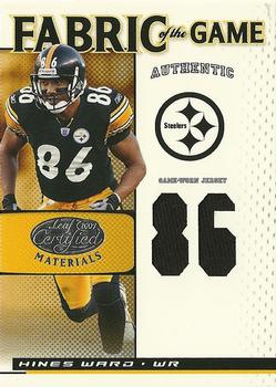 2007 Leaf Certified Materials - Fabric of the Game Jersey Number #FOG-38 Hines Ward Front