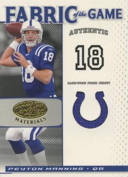 2007 Leaf Certified Materials - Fabric of the Game Team Logo #FOG-73 Peyton Manning Front