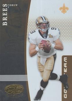 2007 Leaf Certified Materials - Gold Team #GT-8 Drew Brees Front