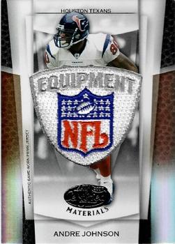 2007 Leaf Certified Materials - Mirror Black Materials #115 Andre Johnson Front