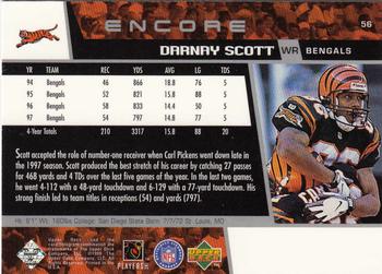 1998 Upper Deck Encore #56 Darnay Scott Back