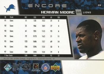 1998 Upper Deck Encore #69 Herman Moore Back