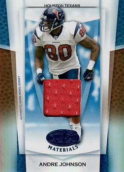 2007 Leaf Certified Materials - Mirror Blue Materials #115 Andre Johnson Front