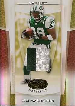 2007 Leaf Certified Materials - Mirror Gold Materials #94 Leon Washington Front