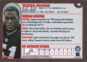 1999 Bowman #18 Takeo Spikes Back