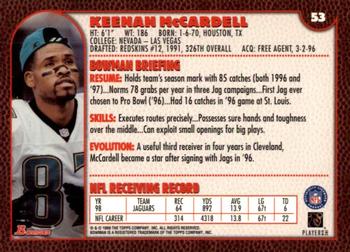 1999 Bowman #53 Keenan McCardell Back