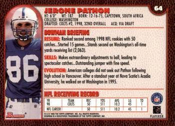 1999 Bowman #64 Jerome Pathon Back