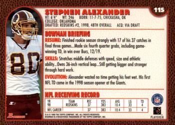 1999 Bowman #115 Stephen Alexander Back