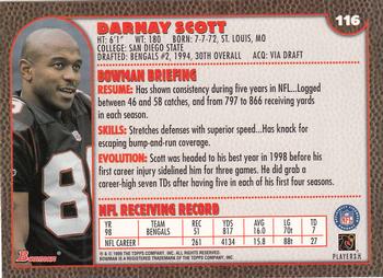 1999 Bowman #116 Darnay Scott Back