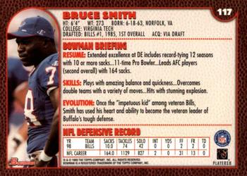 1999 Bowman #117 Bruce Smith Back