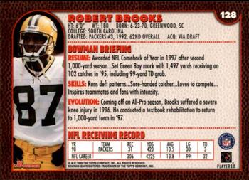 1999 Bowman #128 Robert Brooks Back