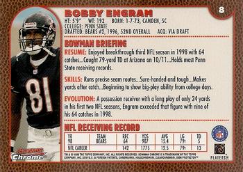 1999 Bowman Chrome #8 Bobby Engram Back