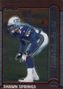 1999 Bowman Chrome #28 Shawn Springs Front