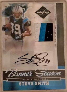 2007 Leaf Limited - Banner Season Autograph Materials Prime #BS-22 Steve Smith Front