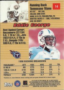 1999 Bowman's Best #14 Eddie George Back